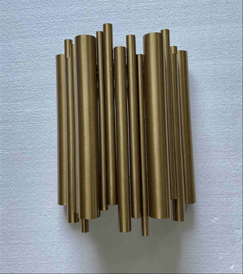 Apliques modernos de la pared del tubo LED del oro del diseño creativo para la sala de estar