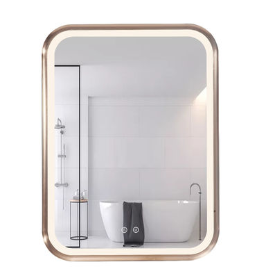 Función de tiempo-temperatura de la luz del espejo del cuarto de baño del cuadrado LED