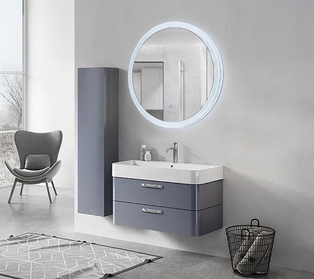 Luz de acrílico 6500K 24W del espejo del cuarto de baño del hierro LED del marco