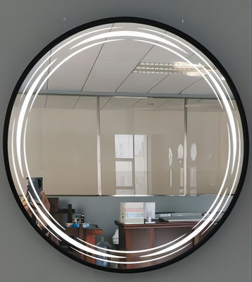 efecto de la reflexión del claro de los 60cm Dia Aluminum Frame Bathroom Mirror