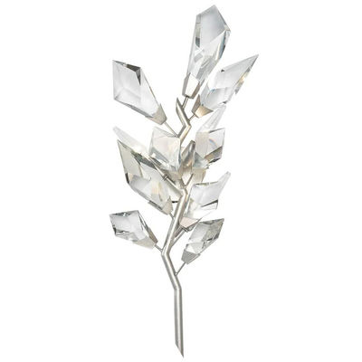Hojas de cristal cortadas a mano de plata Luces de pared en interiores