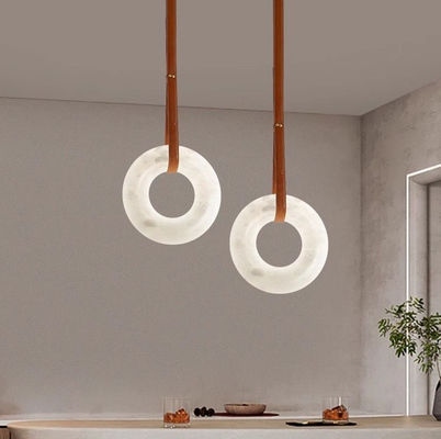 Modernos y sencillos oficinas comerciales en interiores para el hogar colgando halo anillo colgante alabastro lámpara de lámpara