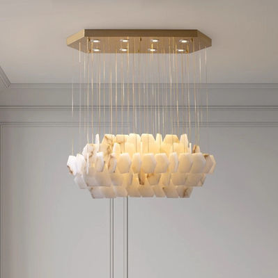 Lámpara de colgante de mármol de diseño moderno.