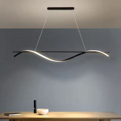 Personalidad minimalista creativa, hogar moderno simple, barra de mesa LED de una palabra, barra larga.