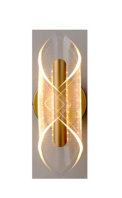Lámpara de pared de cabeza de cama LED moderna y sencilla lámpara de pasillo de la sala de estar lámpara de pared lámpara de pared acrílica