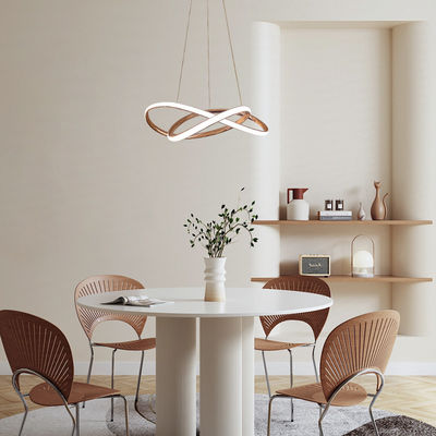 Diseño moderno estilo nórdico lámpara de aluminio restaurante vestíbulo 166w lámpara de lámpara de lámpara de led