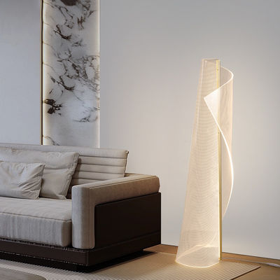 Personalidad Nordica Irregular Tipo Especial Arte Acrílico Atmosfera Diseño Postmoderno Sentido Luz Led Guía Sofá Lámpara de piso