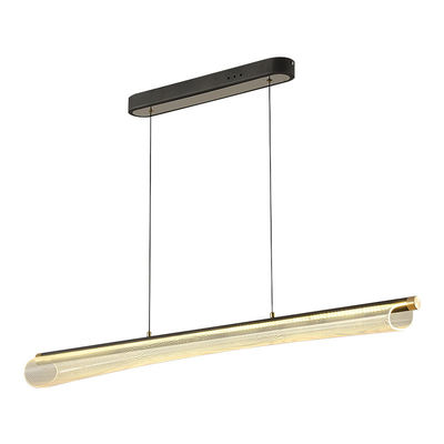 Diseñador moderno cintura larga delgada colgante acrílico luz de decoración de iluminación