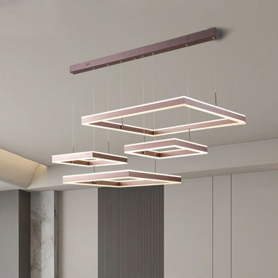 Arte Geométrico Moderno Cuadrado Simple Creativo Lustrero de Acero Inoxidable