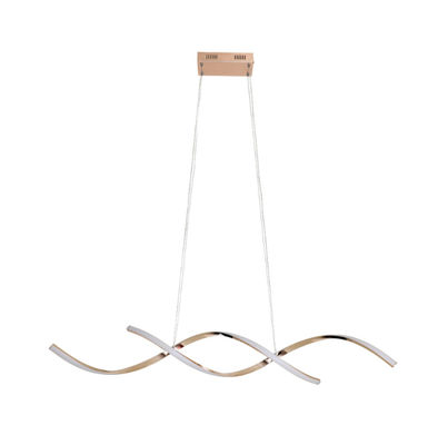 Modern Home Restaurant LED Pendant Light Simple Negro Oro de aluminio de interior y lámpara de antorcha