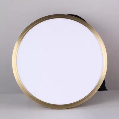 Cuerpo de Oro Moderno Blanco Acrílico Sombra Lámpara de Techo Sala de estar Redonda 24W 36W 54W LED Luz de Techo Metálico