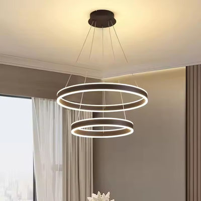Casa Salón Comedor Lámpara de anillo de lámpara de aluminio de aluminio moderno LED Decorativo Lámpara de colgante de techo