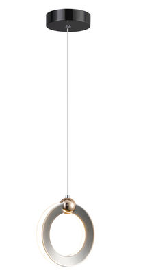 Decoración de interiores de estilo simple lámpara colgante de cama de cama de aluminio oro negro LED colgante luz