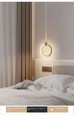 Pantalón circular minimalista Decorativo de la residencia lámparas modernas simples Hotel Restaurante Comedor Al lado de la cama Café Bar Lámpara de lámpara