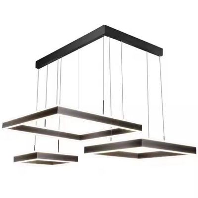 Salón de estar Lámpara cuadrada sencilla Lámpara cuadrada Lámpara nórdica Minimalista Sala de comedor