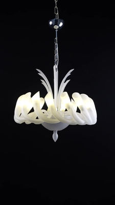 Europea Moderno Lámpara de candelabros Casa sencilla Salón Dormitorio Iluminación decorativa clara Ámbar Brillante Centro comercial lámpara colgante