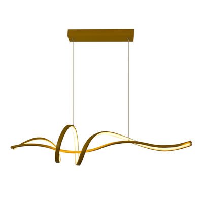 Comedor Lámpara de luces Fluffy Catkins Lineal Italiano Pendant Decoración de luz de lujo Comedor Lámpara de banda larga atenuable