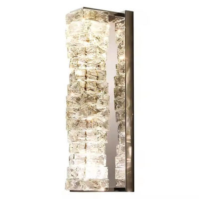 Lámpara de pared de cristal de lujo de luz nórdica moderna Decoraciones para el hogar Iluminación Instalación de oro Salón de exposiciones Hotel Villa Interior Iluminación de pared LED
