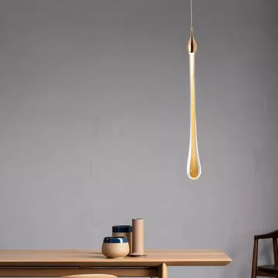 Elegante LED lujoso Cristal lámparas de agua lámparas de gota Dormitorio moderno bar simple Decorativo lámpara de luz de candelabros colgantes