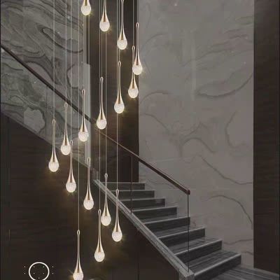 Celebridad de Internet Lustrero de cintura pequeña Iluminación elegante para el salón del ático