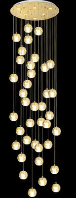 Candela de cristal esférico multifacético Candela de entrada ajustable de altura con fuente de luz LED y diseño personalizable