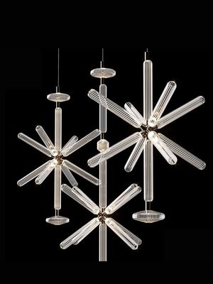 Lámpara de lámpara de lámpara de gran tamaño de LED de estilo vintage colgantes metálicos de hierro de vidrio decoración residencial del vestíbulo del hotel