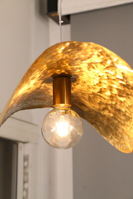 Candelabro de sombrero de bombín francés de metal forjado a mano con ala ancha, resistente, elegante y macizo