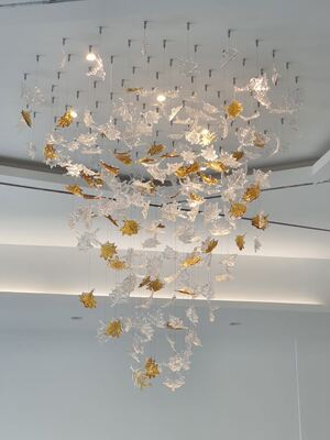 Venta caliente de lujo clásico gran loft decoración de casa y bodas de época lámparas de cristal de color negro venta caliente lujo