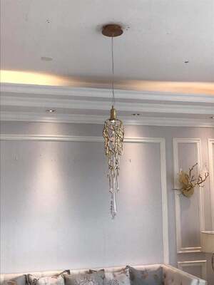 Lámpara colgante tipo araña de cristal de lujo, gran vestíbulo, salón de baile, iluminación decorativa de techo con acabado dorado de gran tamaño