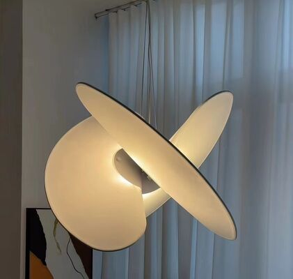 Lámpara de araña de cinta de cristal de dos pisos personalizada, luz decorativa de arte para banquete europeo moderno hecho a medida
