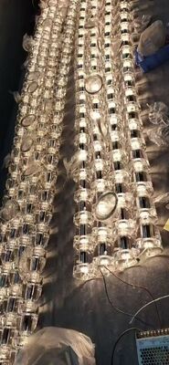 Fabricado a medida Rosado Oro Cristales Cinturón Lustrero Modernas de la boda europea Banquete de arte Decoración de la luz