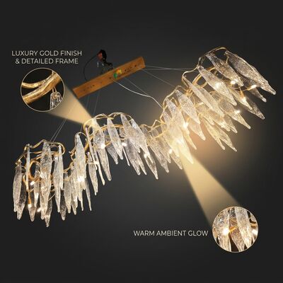 Lámpara Colgante de Cristal Personalizada para Hotel, Lujosa Luminaria Colgante para Decoración de Vestíbulo de Villa y Club