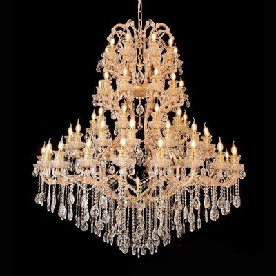 Extra Large Brass Malachite Chandelier LED Pendant Light For High Ceiling Lobby Ballroom